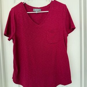 Marled Women's Berry V-Neck Tee
